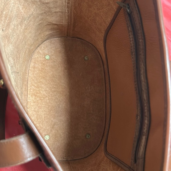 Dooney & Bourke Brown Leather Bucket Tote Bag great condition - Picture 7 of 9